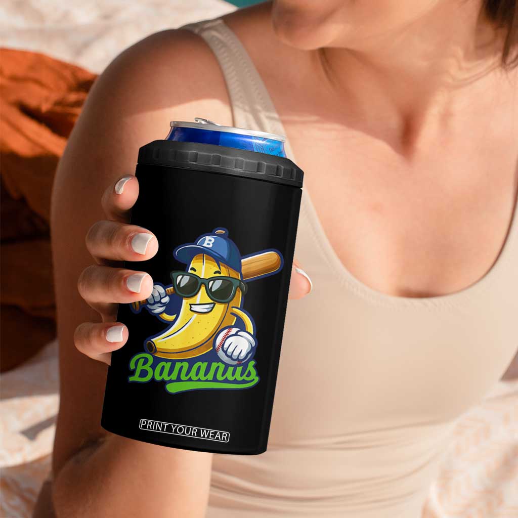 Cute Banana Graphics 4 in 1 Can Cooler Tumbler Funny Sports Baseball Lover TS02 Print Your Wear