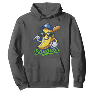 Cute Banana Graphics Hoodie Funny Sports Baseball Lover TS02 Dark Heather Print Your Wear