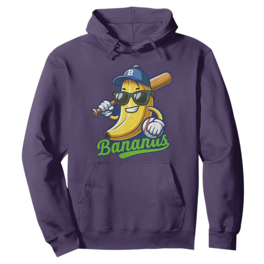 Cute Banana Graphics Hoodie Funny Sports Baseball Lover TS02 Purple Print Your Wear