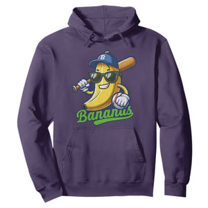 Cute Banana Graphics Hoodie Funny Sports Baseball Lover TS02 Purple Print Your Wear