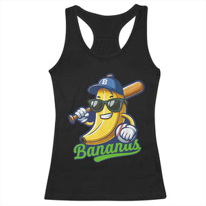 Cute Banana Graphics Racerback Tank Top Funny Sports Baseball Lover TS02 Black Print Your Wear