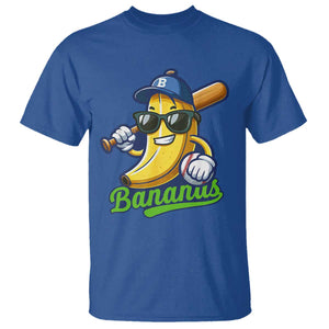 Cute Banana Graphics T Shirt Funny Sports Baseball Lover TS02 Royal Blue Print Your Wear