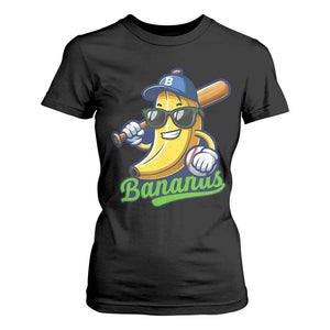 Cute Banana Graphics T Shirt For Women Funny Sports Baseball Lover TS02 Black Print Your Wear