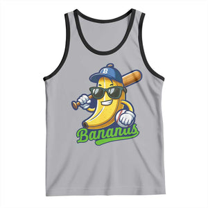 Cute Banana Graphics Tank Top Funny Sports Baseball Lover TS02 Athletic Heather Black Print Your Wear