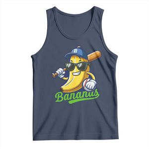 Cute Banana Graphics Tank Top Funny Sports Baseball Lover TS02 Navy Print Your Wear