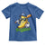 Cute Banana Graphics Toddler T Shirt Funny Sports Baseball Lover TS02 Royal Blue Print Your Wear