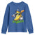 Cute Banana Graphics Youth Sweatshirt Funny Sports Baseball Lover TS02 Royal Blue Print Your Wear