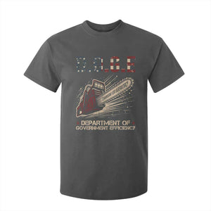 Chainsaw For Bureaucracy T Shirt For Kid Funny DOGE USA Flag TS02 Dark Heather Print Your Wear