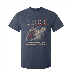 Chainsaw For Bureaucracy T Shirt For Kid Funny DOGE USA Flag TS02 Navy Print Your Wear