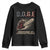 Chainsaw For Bureaucracy Youth Sweatshirt Funny DOGE USA Flag TS02 Black Print Your Wear