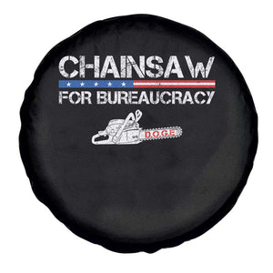 Chainsaw For Bureaucracy Spare Tire Cover DOGE Department Of Government TS02 Print Your Wear