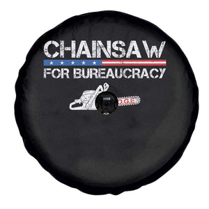 Chainsaw For Bureaucracy Spare Tire Cover DOGE Department Of Government TS02 Print Your Wear