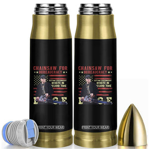 Chainsaw For Bureaucracy Bullet Tumbler Cutting Government Waste In Record Time DOGE TS02 Black Print Your Wear