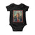 Trump 2025 Baby Onesie Long Live The King Patriotic Graphic TS02 Black Print Your Wear