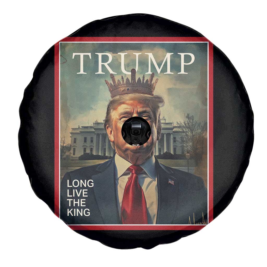 Trump 2025 Spare Tire Cover Long Live The King Patriotic Graphic TS02 Print Your Wear