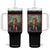 Trump 2025 Tumbler With Handle Long Live The King Patriotic Graphic TS02 One Size: 40 oz Black Print Your Wear