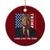 Trump 2025 Ceramic Ornament President Long Live the King American Flag TS02 1pc Red Print Your Wear