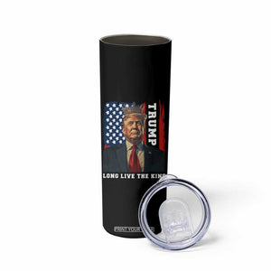 Trump 2025 Skinny Tumbler President Long Live the King American Flag TS02 Print Your Wear