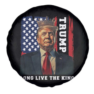Trump 2025 Spare Tire Cover President Long Live the King American Flag TS02 Print Your Wear