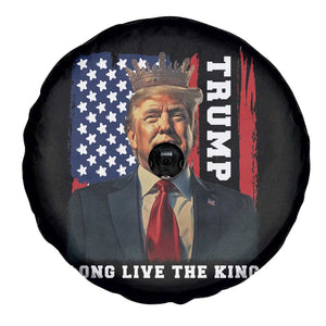 Trump 2025 Spare Tire Cover President Long Live the King American Flag TS02 Print Your Wear
