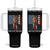 Trump 2025 Tumbler With Handle President Long Live the King American Flag TS02 One Size: 40 oz Black Print Your Wear