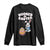 Cute Bunny Fishing Long Sleeve Shirt Hooked for Easter Eggs Funny Holiday TS02 Black Print Your Wear