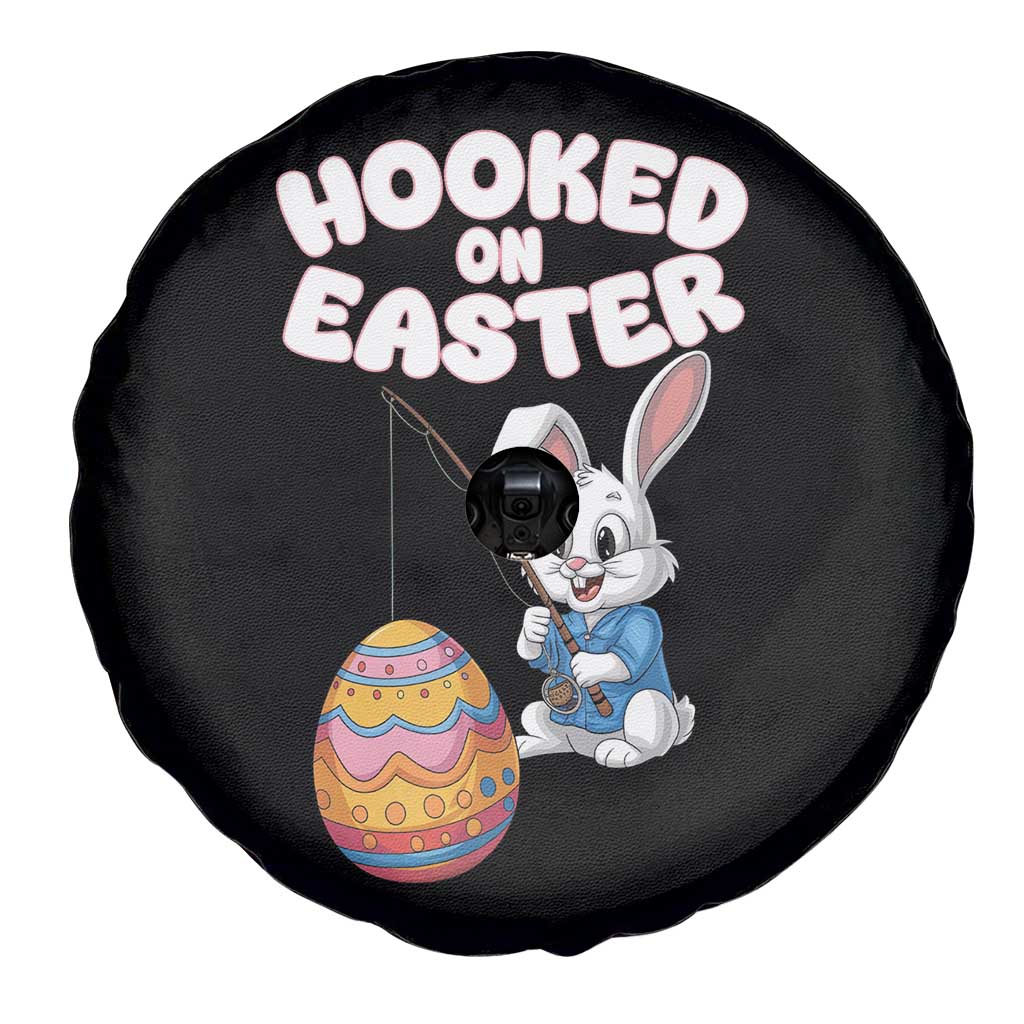 Cute Bunny Fishing Spare Tire Cover Hooked for Easter Eggs Funny Holiday TS02 Print Your Wear