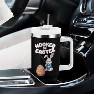Cute Bunny Fishing Tumbler With Handle Hooked for Easter Eggs Funny Holiday TS02 Print Your Wear