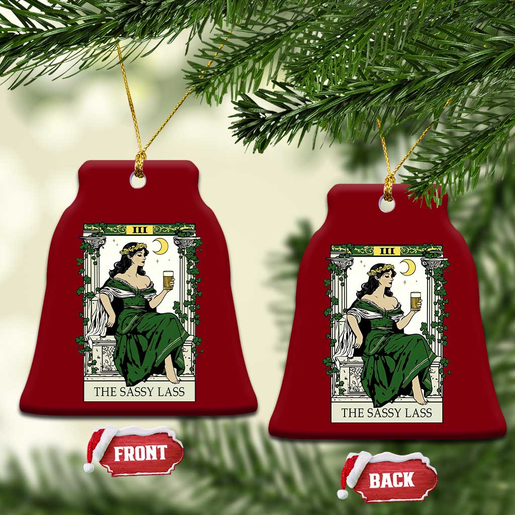 The Sassy Lass Tarot Card Ceramic Ornament Funny St Patrick's Day TS02 Print Your Wear