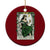 The Sassy Lass Tarot Card Ceramic Ornament Funny St Patrick's Day TS02 1pc Red Print Your Wear