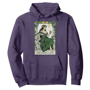 The Sassy Lass Tarot Card Hoodie Funny St Patrick's Day TS02 Purple Print Your Wear