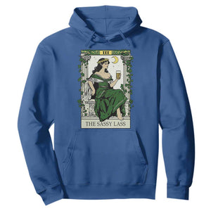 The Sassy Lass Tarot Card Hoodie Funny St Patrick's Day TS02 Royal Blue Print Your Wear