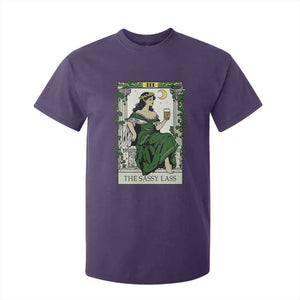 The Sassy Lass Tarot Card T Shirt For Kid Funny St Patrick's Day TS02 Purple Print Your Wear