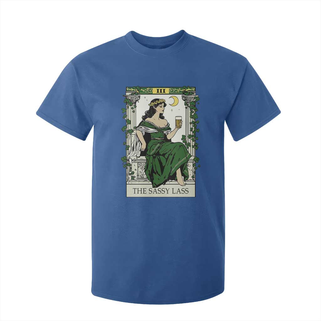 The Sassy Lass Tarot Card T Shirt For Kid Funny St Patrick's Day TS02 Royal Blue Print Your Wear