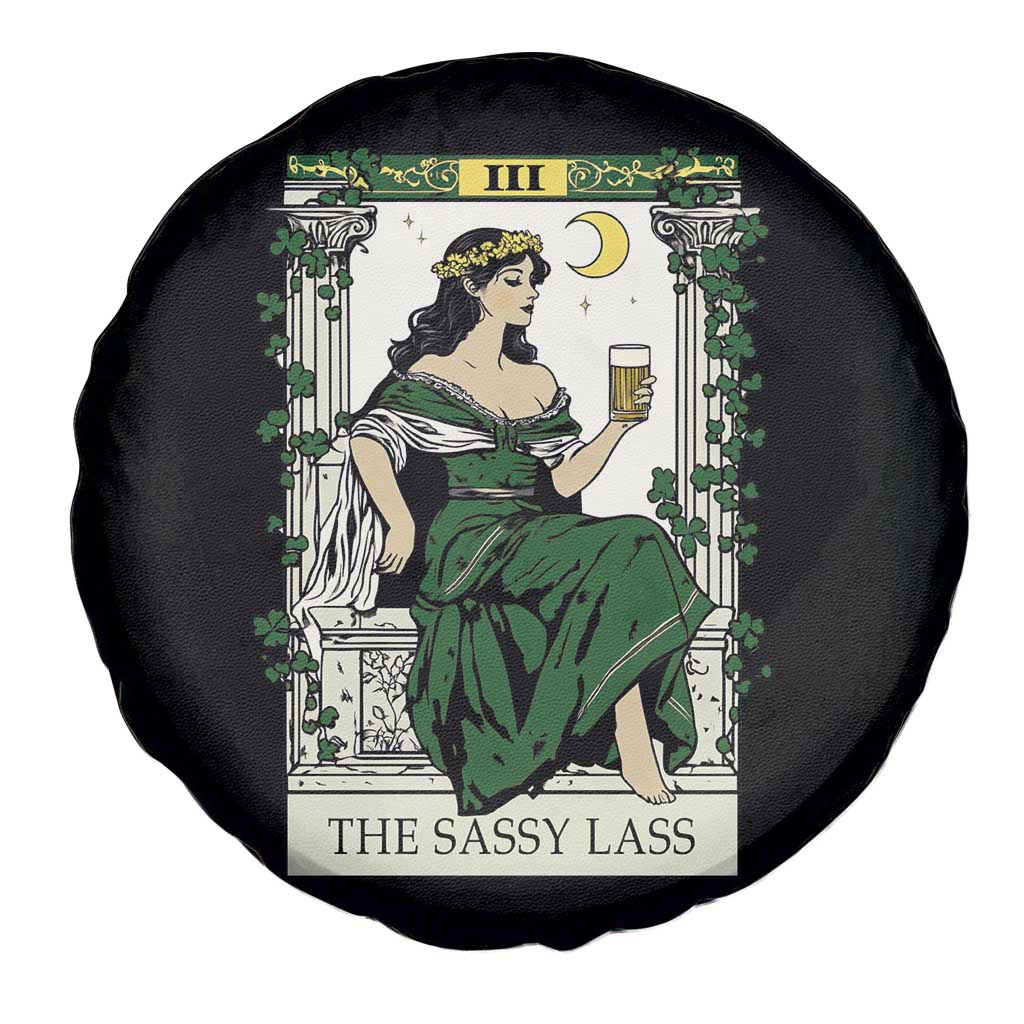 The Sassy Lass Tarot Card Spare Tire Cover Funny St Patrick's Day TS02 Print Your Wear