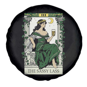 The Sassy Lass Tarot Card Spare Tire Cover Funny St Patrick's Day TS02 Print Your Wear