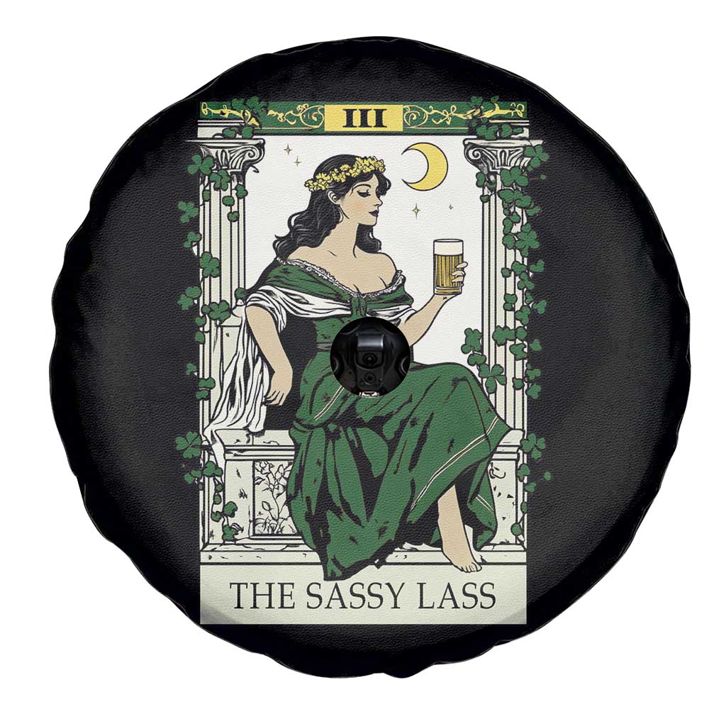 The Sassy Lass Tarot Card Spare Tire Cover Funny St Patrick's Day TS02 Print Your Wear