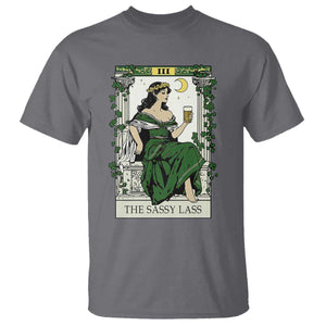 The Sassy Lass Tarot Card T Shirt Funny St Patrick's Day TS02 Charcoal Print Your Wear