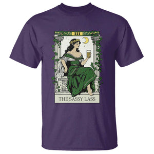The Sassy Lass Tarot Card T Shirt Funny St Patrick's Day TS02 Purple Print Your Wear