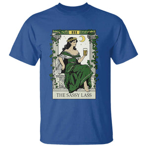 The Sassy Lass Tarot Card T Shirt Funny St Patrick's Day TS02 Royal Blue Print Your Wear