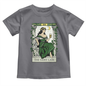 The Sassy Lass Tarot Card Toddler T Shirt Funny St Patrick's Day TS02 Charcoal Print Your Wear