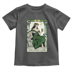 The Sassy Lass Tarot Card Toddler T Shirt Funny St Patrick's Day TS02 Dark Heather Print Your Wear