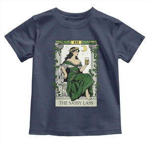The Sassy Lass Tarot Card Toddler T Shirt Funny St Patrick's Day TS02 Navy Print Your Wear