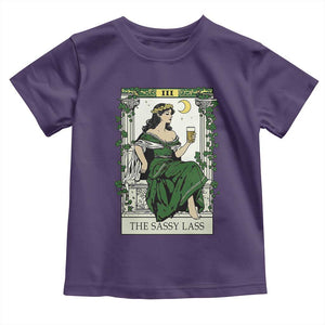The Sassy Lass Tarot Card Toddler T Shirt Funny St Patrick's Day TS02 Purple Print Your Wear