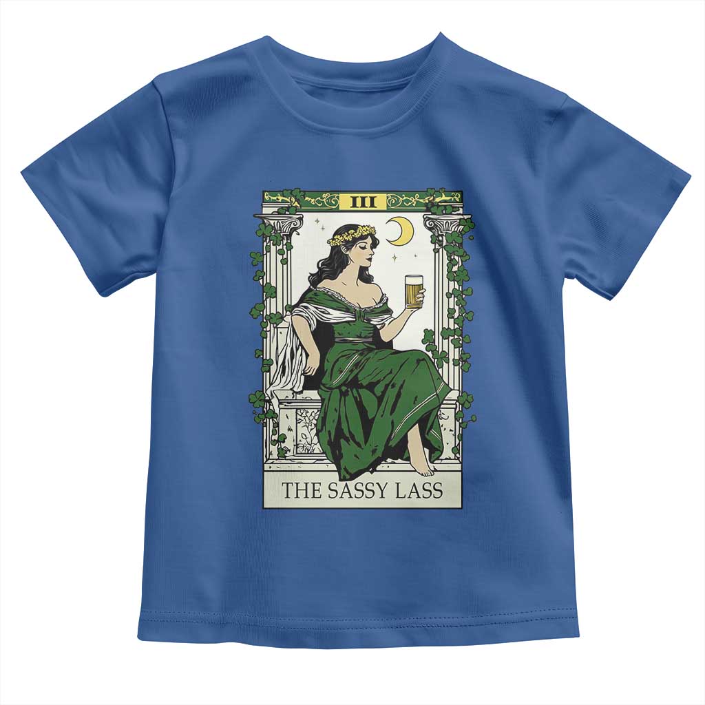 The Sassy Lass Tarot Card Toddler T Shirt Funny St Patrick's Day TS02 Royal Blue Print Your Wear