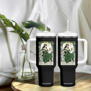 The Sassy Lass Tarot Card Tumbler With Handle Funny St Patrick's Day TS02 Print Your Wear