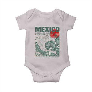 Gulf of Mexico Estd 1550 Baby Onesie Golfo De Mexico Historic Map Retro Graphic TS02 Ice Gray Print Your Wear