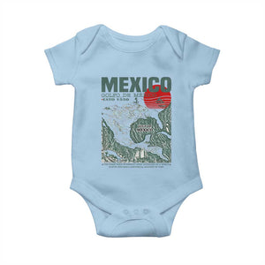 Gulf of Mexico Estd 1550 Baby Onesie Golfo De Mexico Historic Map Retro Graphic TS02 Light Blue Print Your Wear