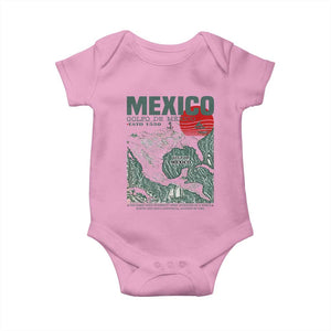 Gulf of Mexico Estd 1550 Baby Onesie Golfo De Mexico Historic Map Retro Graphic TS02 Light Pink Print Your Wear