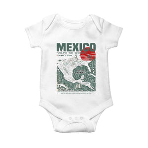 Gulf of Mexico Estd 1550 Baby Onesie Golfo De Mexico Historic Map Retro Graphic TS02 White Print Your Wear
